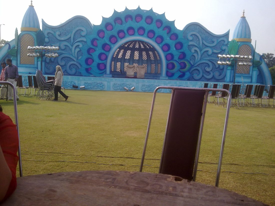 Outdoor stage and decor
